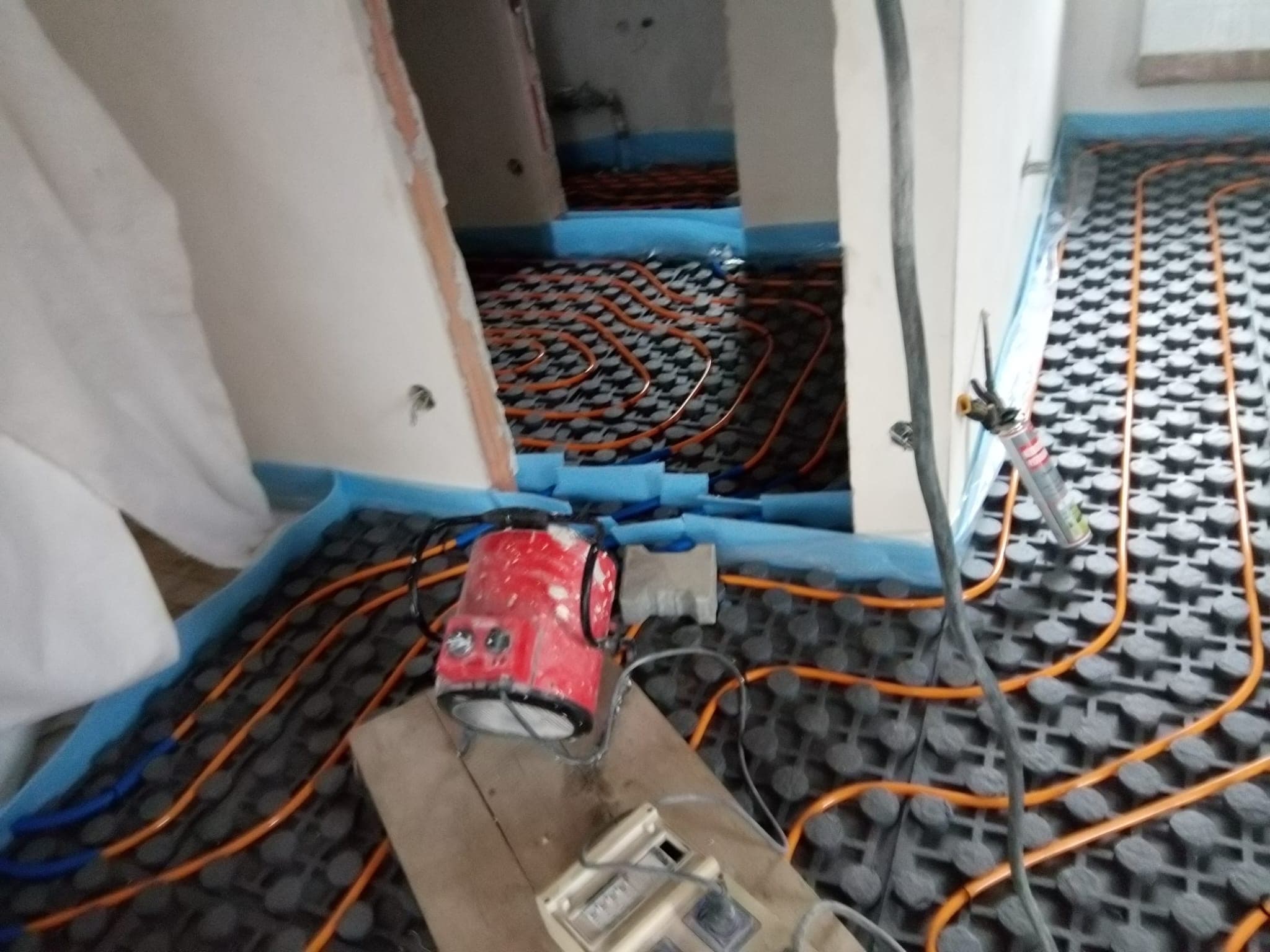 Podlahové vytápění – ukázka práce 1